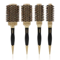 high quality comb aluminum tube nylon bristle round brush for salon professional hairstyle tools