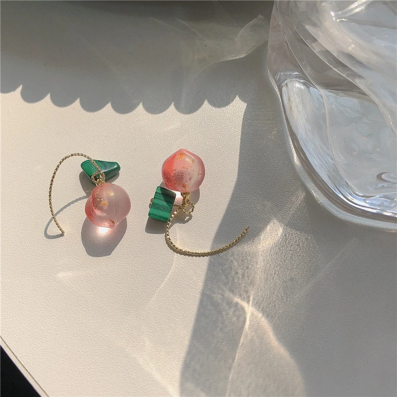 

Розовый серьги в форме персика ~ милое платье в стиле «Mori серьги-гвоздики для женщин в Корейском стиле-Стиль все-матч персикового цвета, нови...