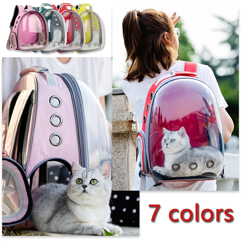 

Pet Cat Carrier Bags Breathable Backpack For Small Dog Cat Travel Outdoor Space Capsule Cage Transport Carrying Bag Pet Supplies