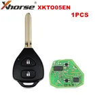 1 шт.лот XHORSE XKTO05EN проводной универсальный пульт дистанционного управления для Toyota Style Flat 2 кнопки для VVDI VVDI2 ключ инструмент английская версия
