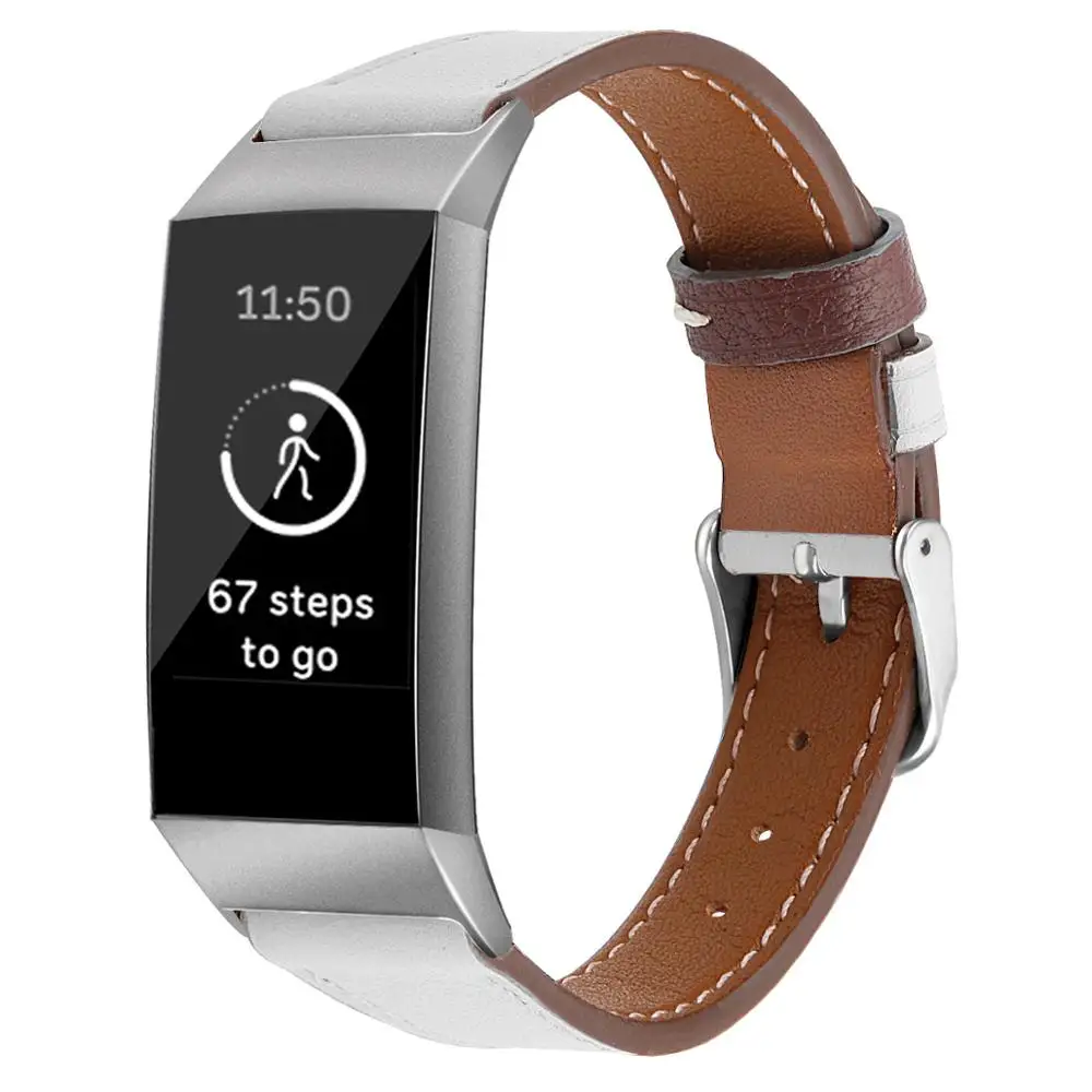 Ремешок для часов Fitbit Charge 3 сменный кожаный браслет ремешок 63007|Ремешки часов| |