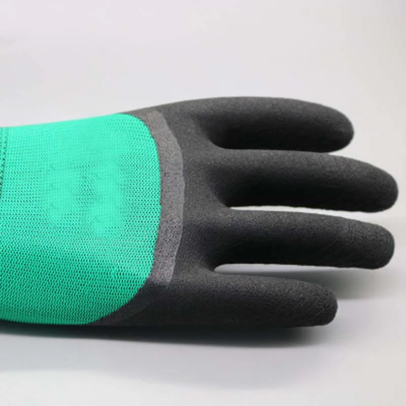

Labor protection gloves foam wear-resistant belt rubber dip anti-slip industrial labor protection supplies