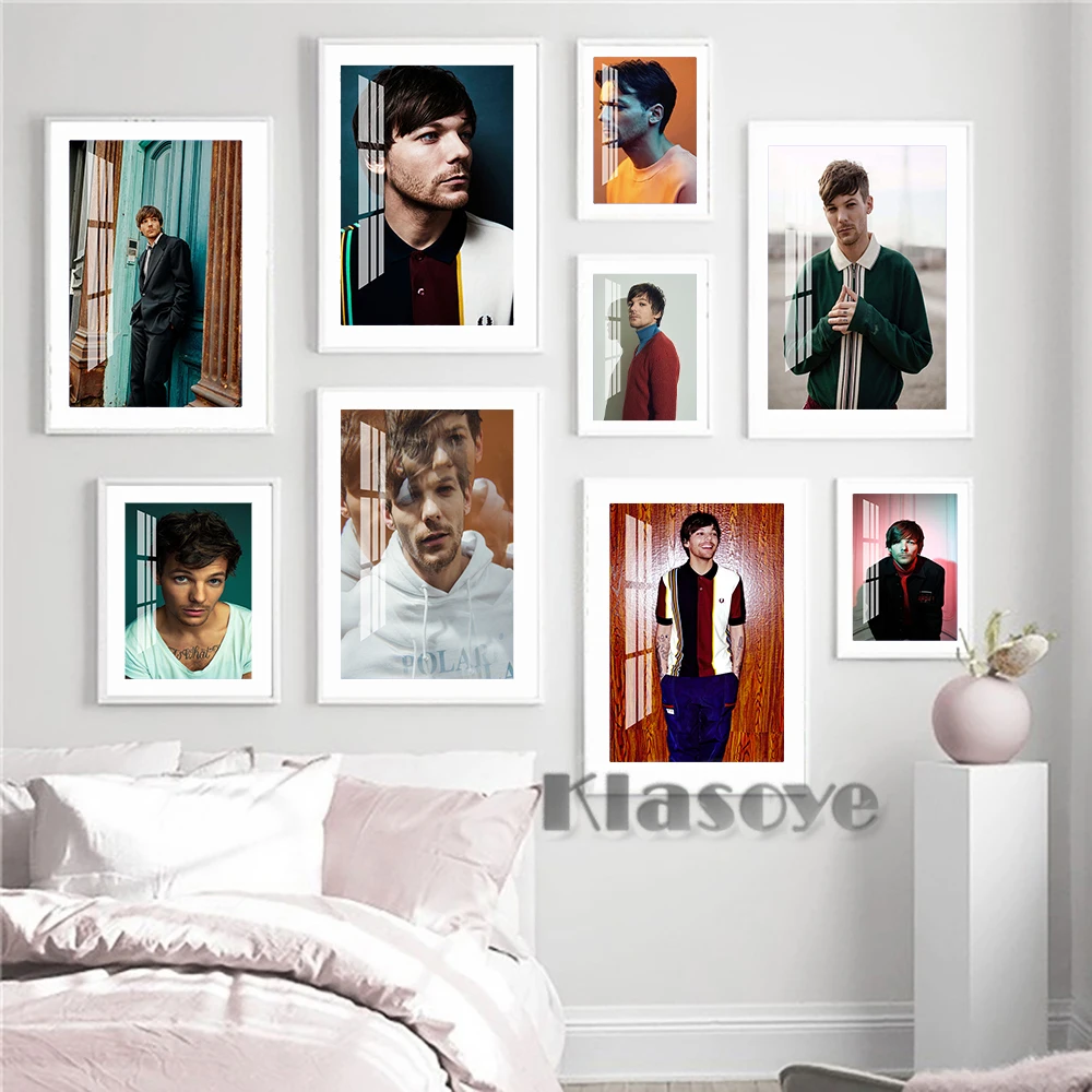 

Louis Tomlinson Hot Singer Poster Music Magazine Cover Prints Art Portrait Canvas Painting Bar Pub Club Wall Stickers Home Decor