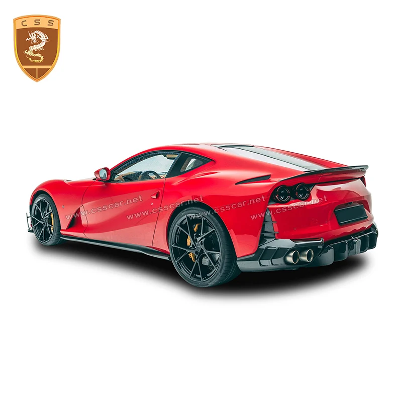 Высококачественная задняя губа из углеродного волокна для Ferrari 812 задний бампер