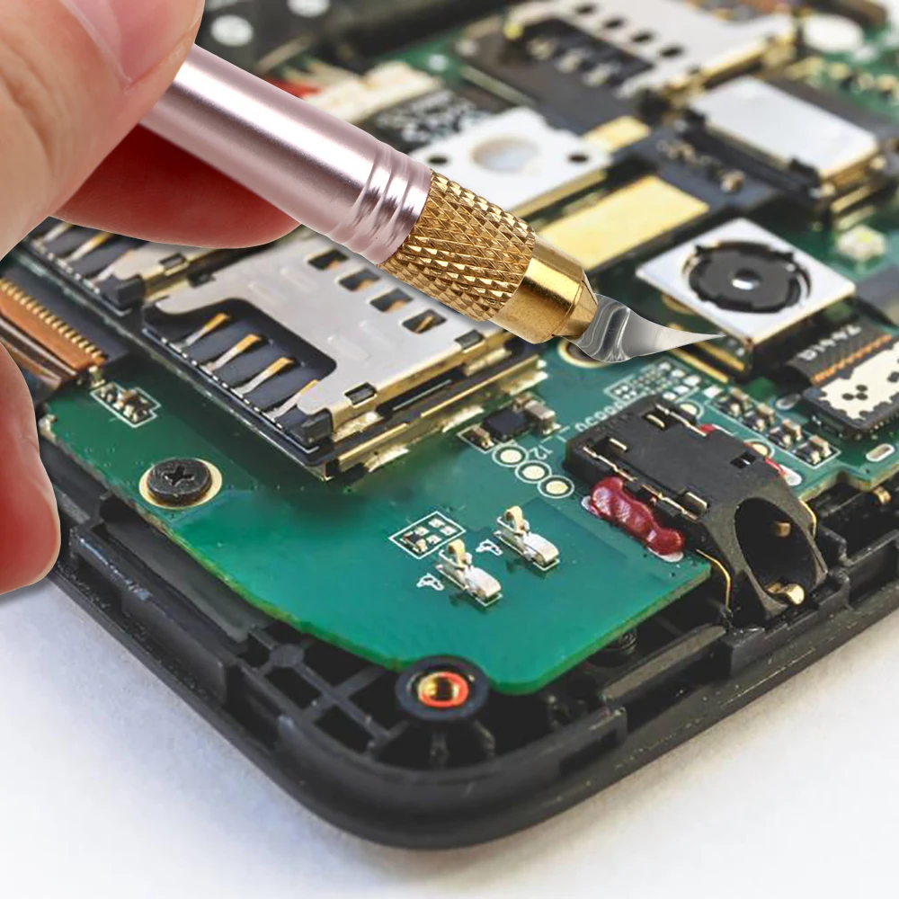 DIYWORK 27 в 1 BGA ремонтный нож для iPhone CPU NAND чип IC удаление клея демонтаж инструмент