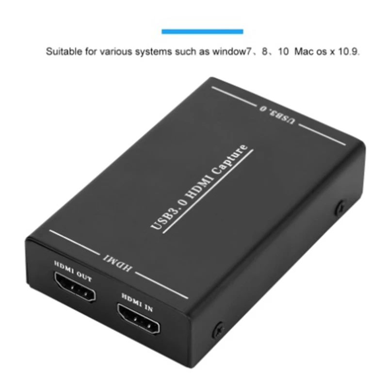 USB 3 0 HDMI захвата Карта видеозахвата адаптер Запись коробка Регистраторы для Windows 7
