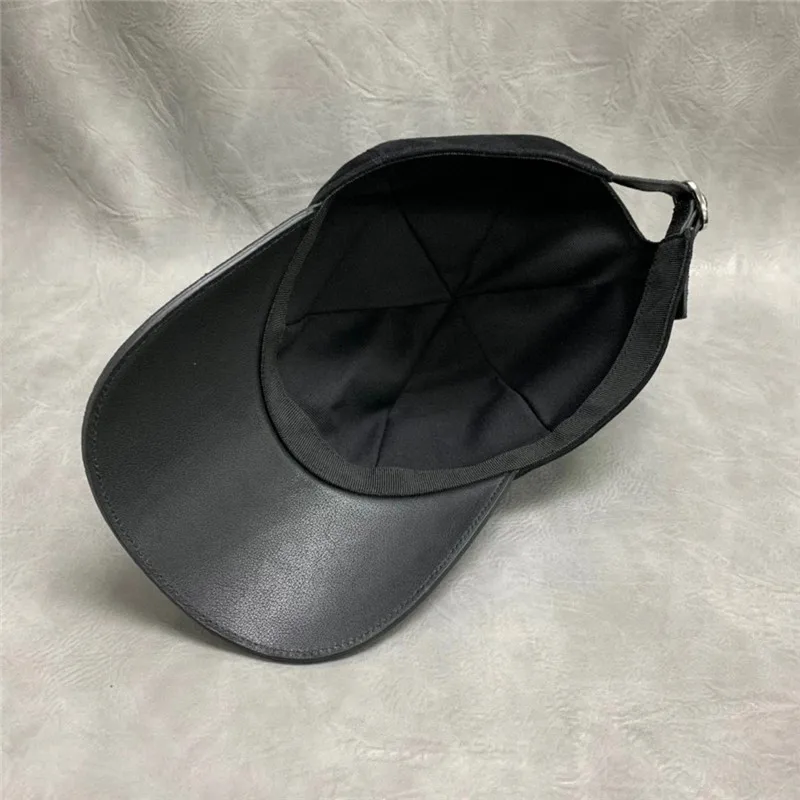 

Stitching Design Authentic Real Stingray Skin Men Casual Suede Baseball Cap Genuine Leather Male Leisure Adjustable Snapback Hat