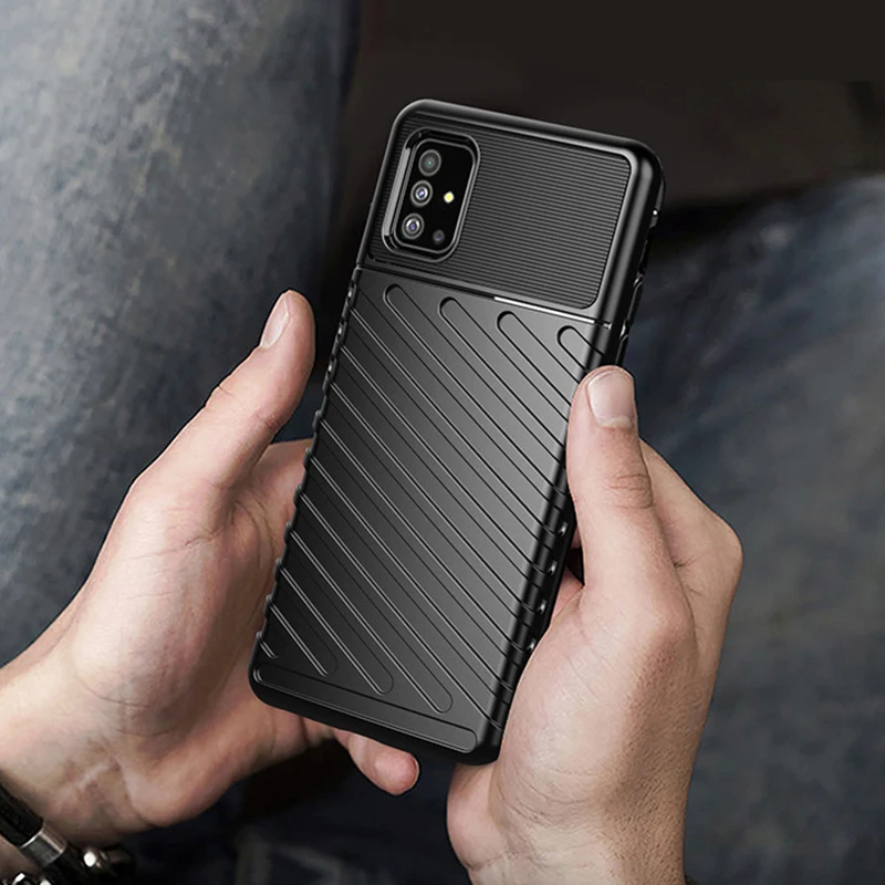MAKAVO для samsung Galaxy A51 чехол A71 мягкий силиконовый резиновый противоударный