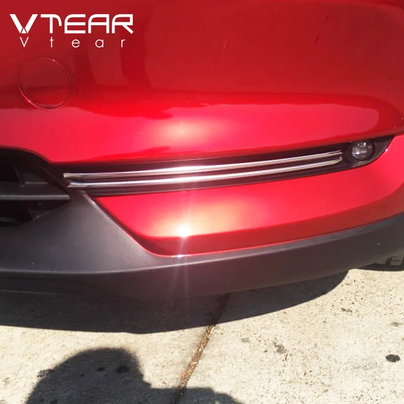 Vtear для Mazda CX-5 CX5 мазда сх5, аксессуары для автомобиля, передний противотуманный светильник, отделка полосок, декоративная крышка, внешний АБС-хром, Стайлинг, автотовары,противотуманные фары