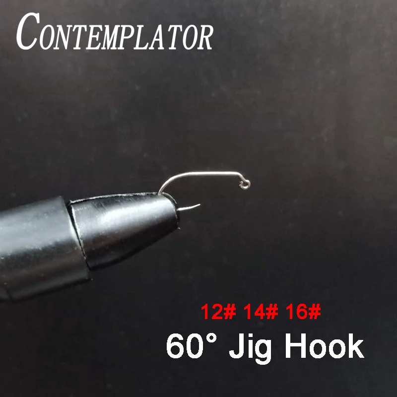 Констемпиратор 20 шт. Нимфы джиг без нахлыстом рыболовный крючок 12 #14 #16 #60 Градусов