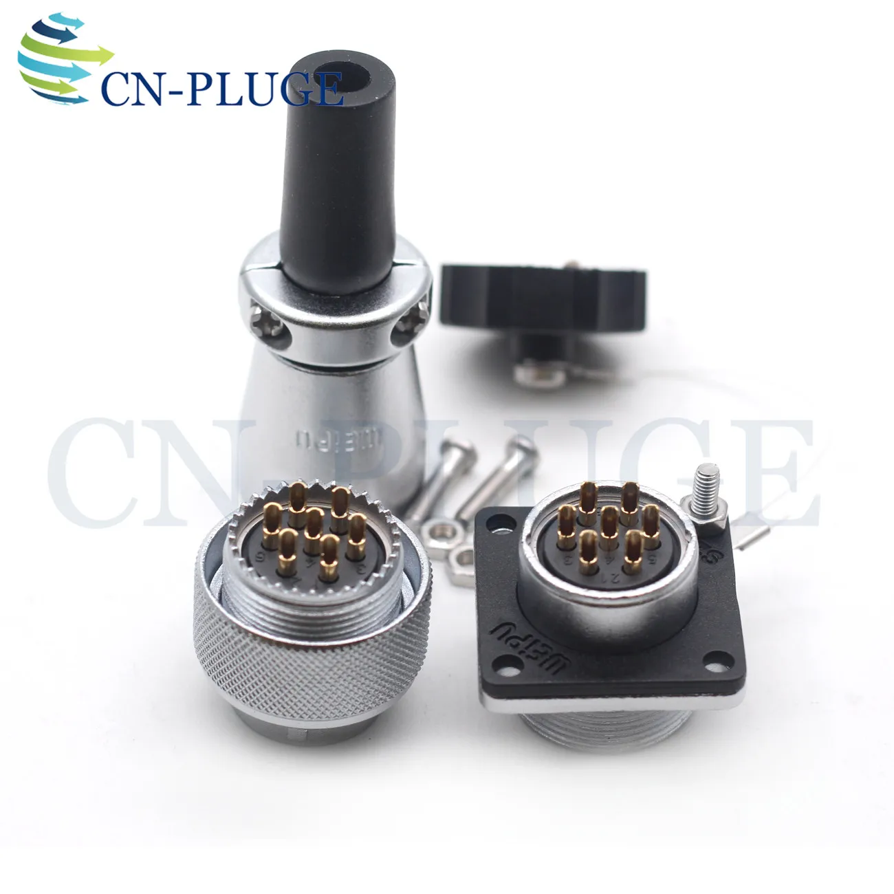 Серия WEIPU WS20 авиационный разъем розетка 7-контактный металлический круглый