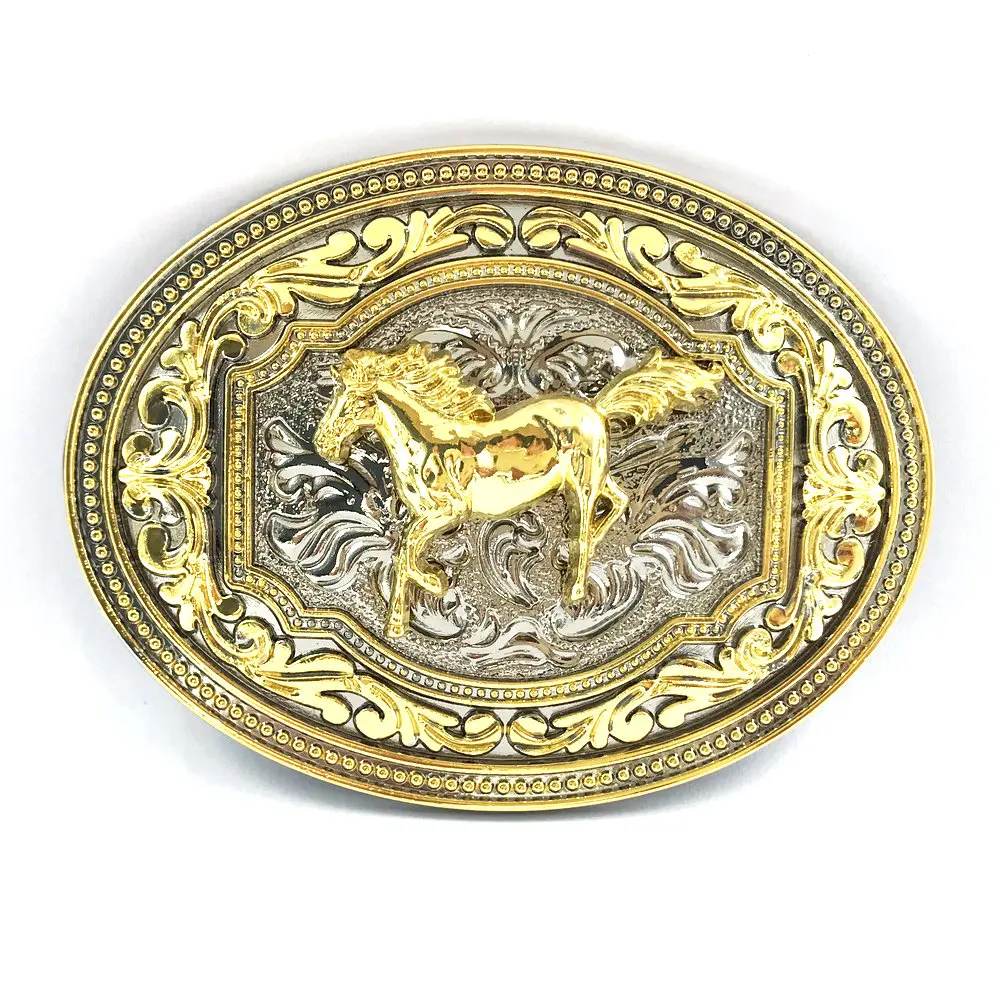 

gold color alloy vintage punk Belt Buckle Western cowboy men's personality horse eagle cow pattern Buckles for jeans pants belts