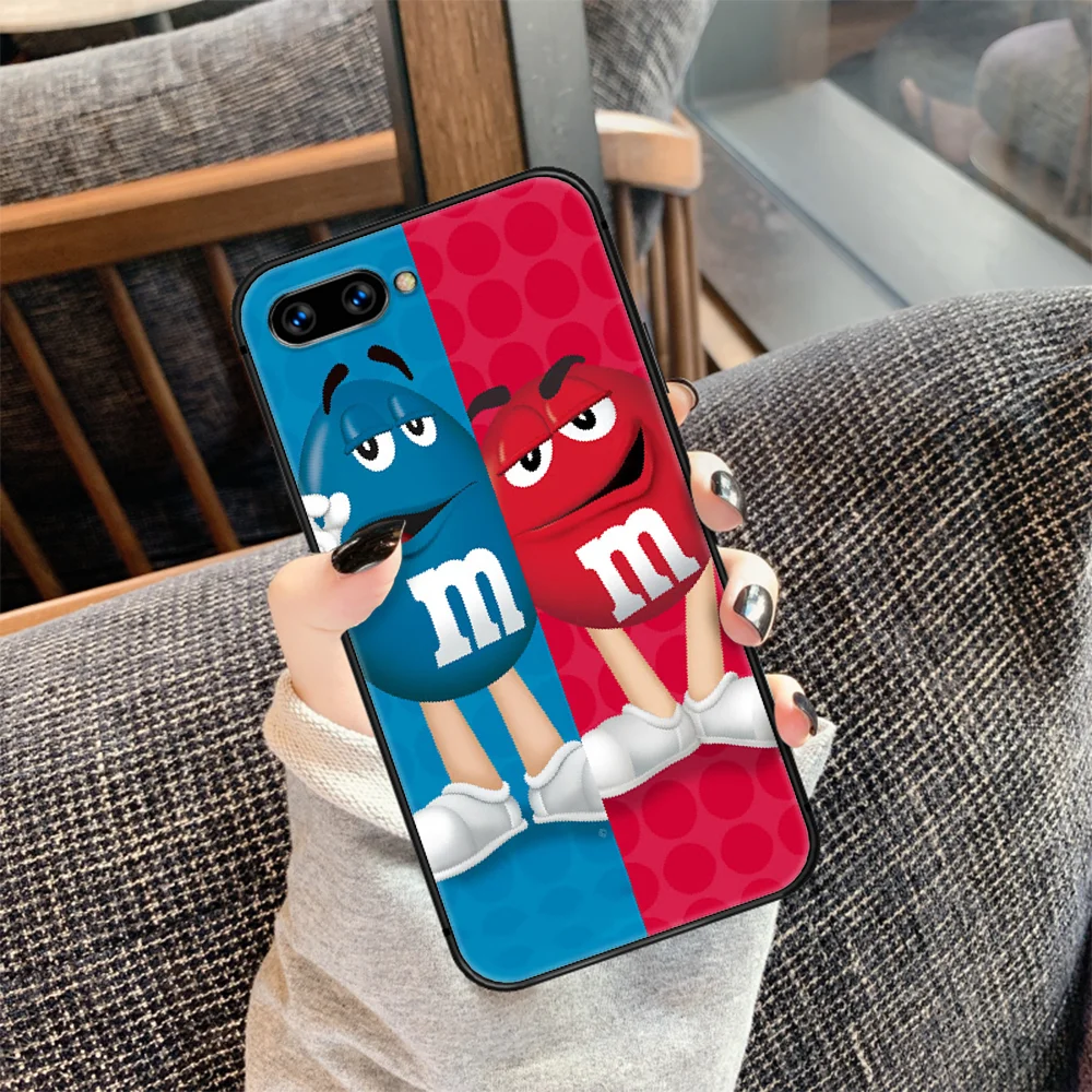 

M &M'S Chocolate Candy Phone Case Cover Hull For HUAWEI honor 7a 8 8s 8a 8x 9 9x 10 20 i Lite Pro black Prime Fashion Hoesjes