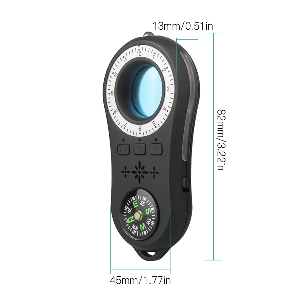 

Anti-Spy Detector Wireless Camera Lens Signal Device Finder Privacy Protect Security Mini Travel Shock Sensor Anti-Theft