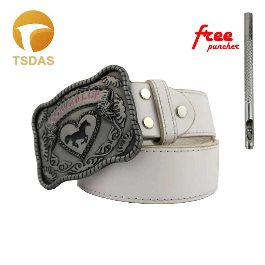 Пряжка для ремня ковбойская с серебристой отделкой металлическая пряжка лошадью