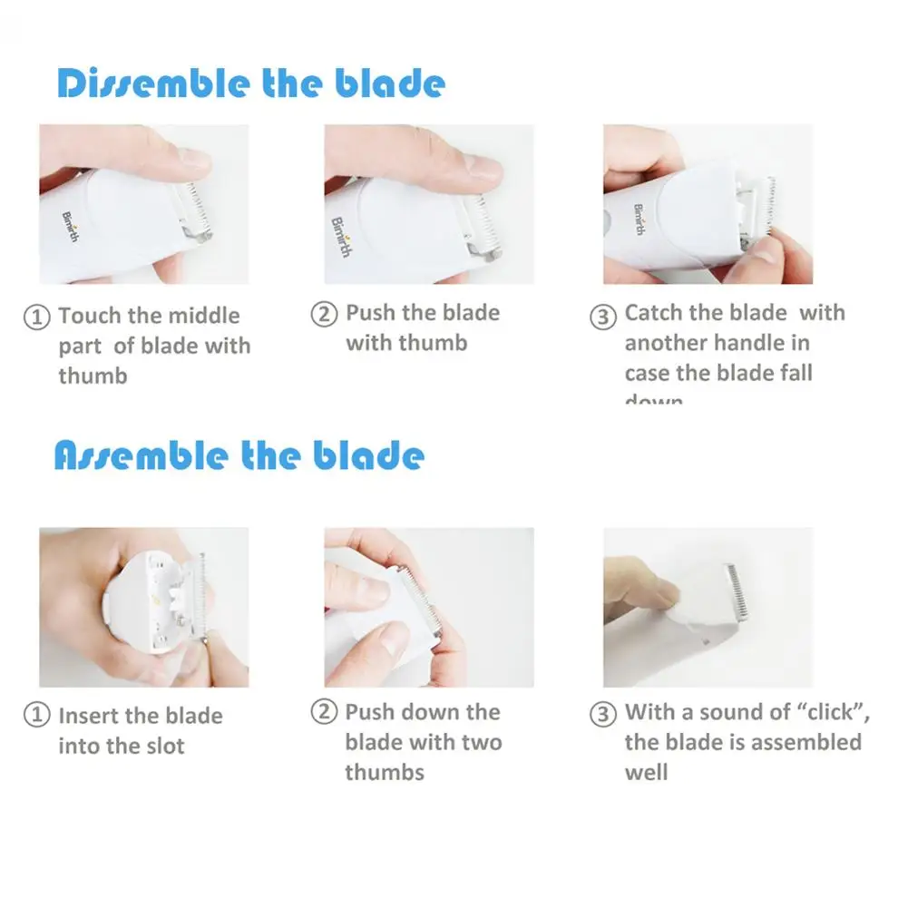 

Portable Baby Hair Clipper Electric USB Rechargeable Waterproof Quiet Trimmer Shaver Children Hair Clipper Hair Cutter