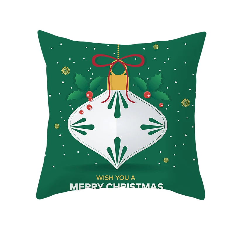Рождественская декоративная подушка чехол для домашнего декора удобная Снежная