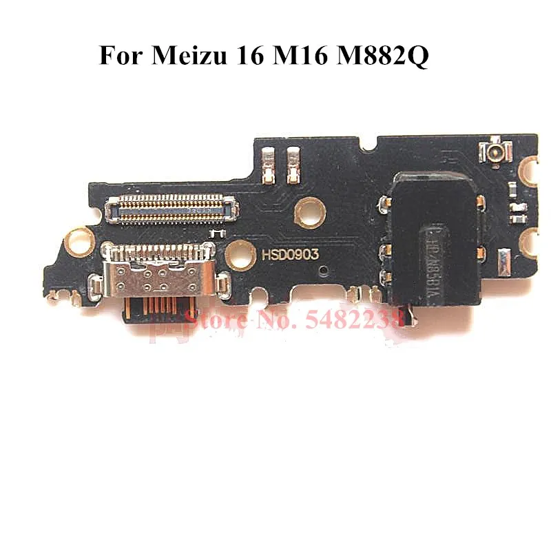 

New USB Charging Port Dock MIC Flex cable For Meizu 16 M16 M882Q USB Charger plug with microphone board Connector Replacement