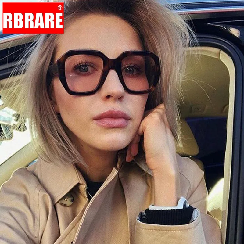 Очки солнцезащитные RBRARE в стиле оверсайз для мужчин и женщин квадратные