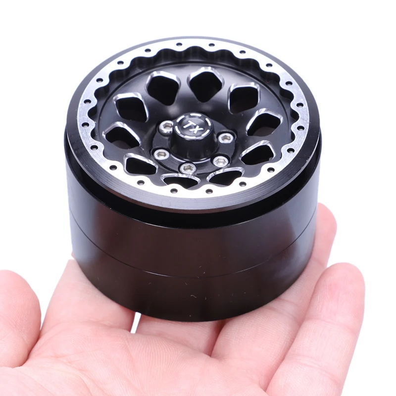 

4PCS alloy rock crawler beadlock wheel rim 2.2 Inch for Trx4 Axial SCX10 Km2 RC CAR