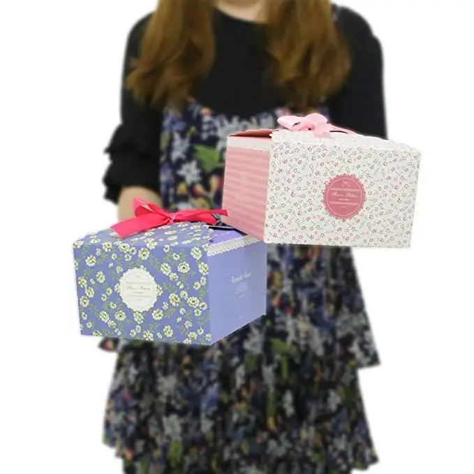 Подарочная коробка для торта 10 шт./компл. коробки тортов упаковка свадьбы baby shower