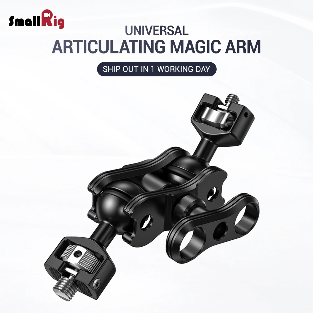 SmallRig DSLR камера Артикуляционная Волшебная рукоятка с двойными шариковыми головками(винты 1/4 ''и 3/8'') Регулируемая шарнирная рукоятка 2212
