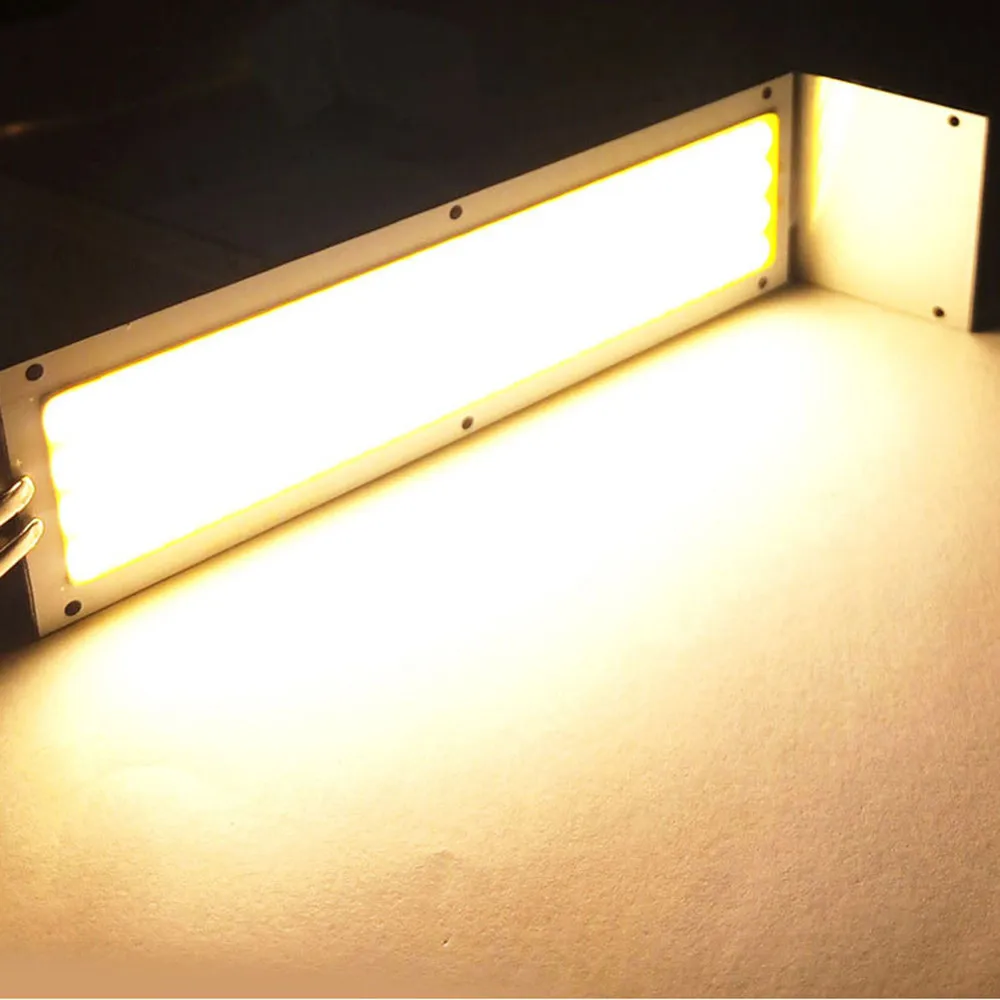 

1PC New 1000LM 10W COB LED Square/ Strip Light High Power Lamp Bead Chip Warm/Cool White 12V-24V Lamp Bulb Light Source