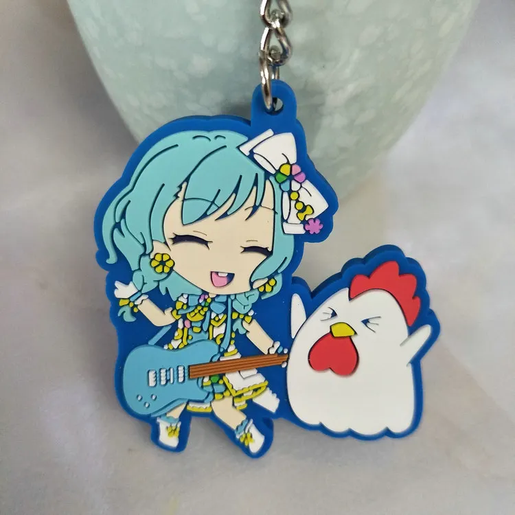 Аниме BanG Dream брелок ПВХ Dijiao мультфильм брелок для ключей конкурс танцев вечерние rimiri фея маленький брелок мужские и женские женский костюм реквизит игрушка - Цвет: 6