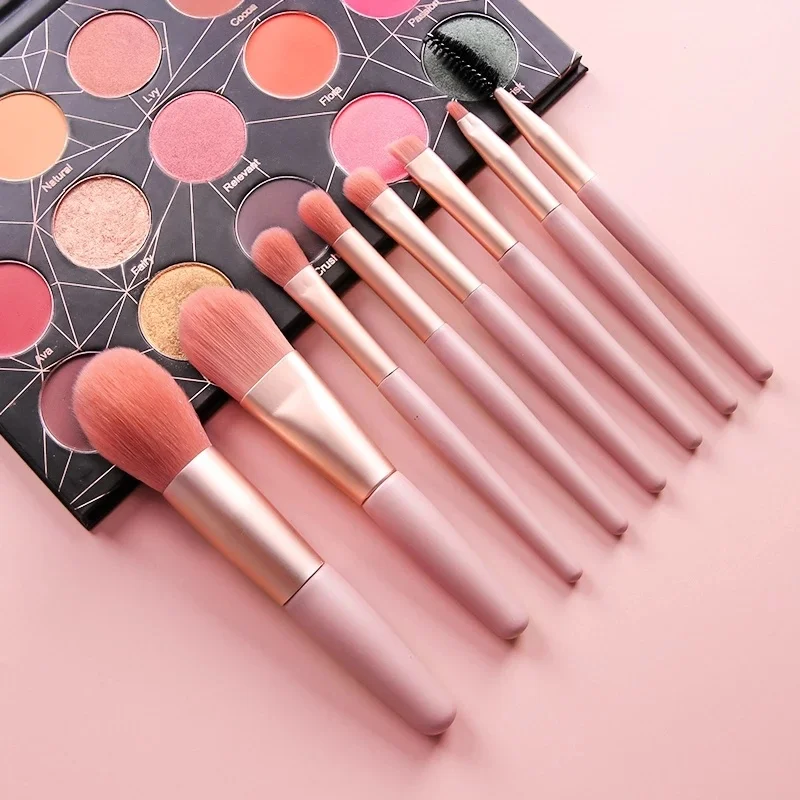 Новый Макарон Цвет 8 шт. кисти для макияжа Набор теней век/ресниц/бровей/Кисть