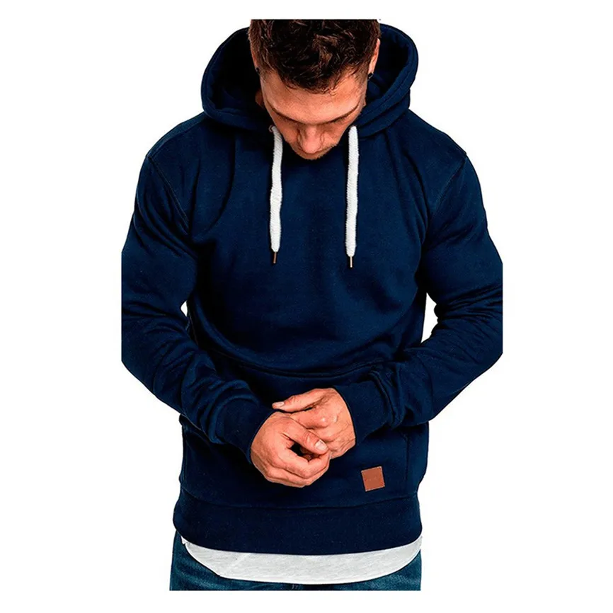 Dark Blue Мужская толстовка с длинным рукавом на осень и зиму, Повседневная Толстовка, худи, топ, блуза для мальчика, спортивные костюмы, толстовки, мужские толстовки, Sudaderas - Цвет: Dark Blue