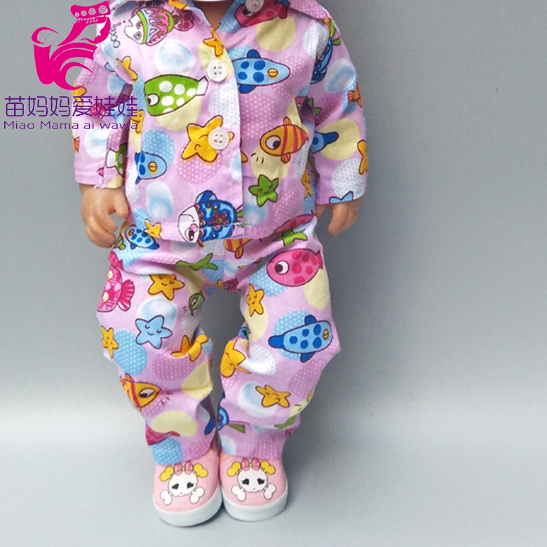 baby Doll Fleece outfit for 18 inch pink strip cloth and pants Children girl Gifts | Игрушки и хобби