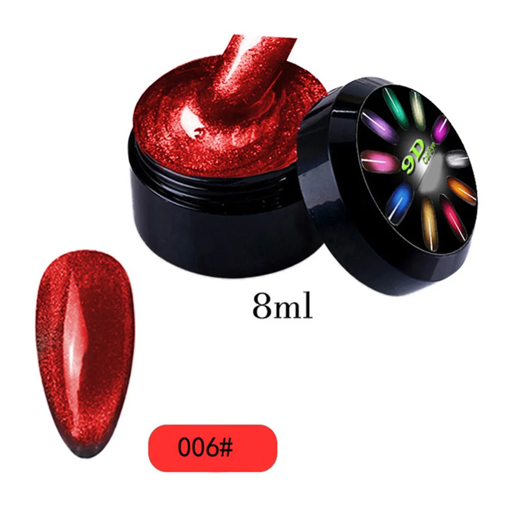 9D Cat Eye UV Nail Gel Polish Shining Galaxy Star For Women 8ml Manicure Art | Красота и здоровье