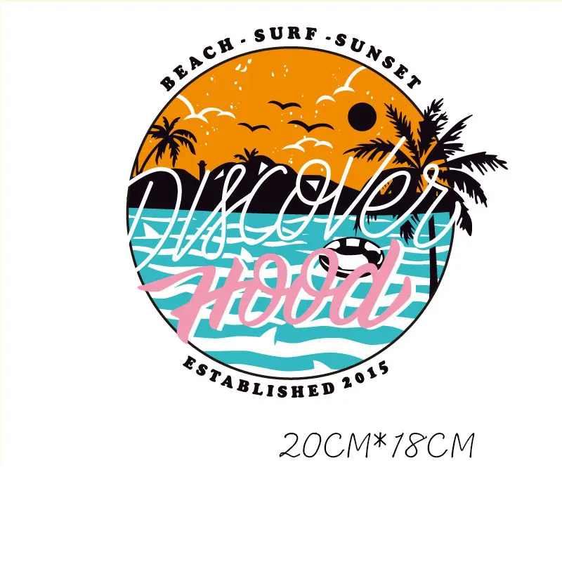 ZOTOONE Летние Стильные нашивки патчи для одежды Детские с термоаппликацией DIY