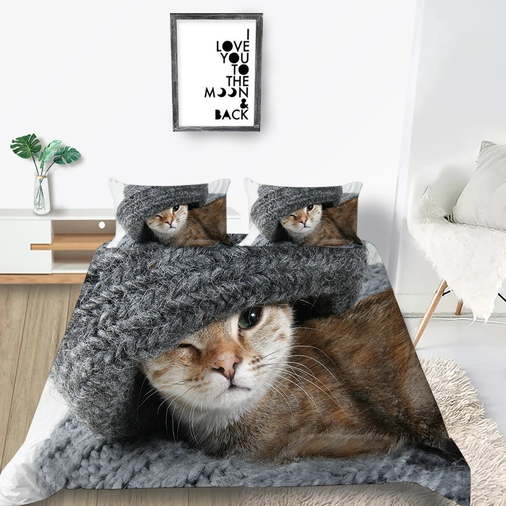 

Guinea Pig Bedding Set Single Creative Cute Fashionable Duvet Cover Pet 3D King Queen Twin Full Double Unique Design Bed Set