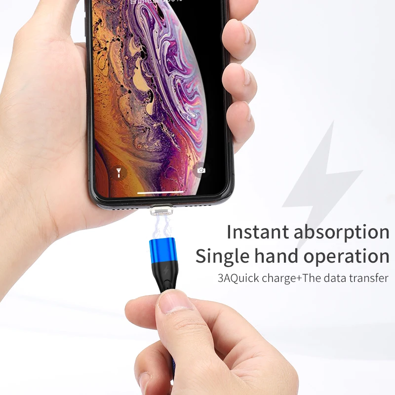 NOHON Магнитный кабель Micro usb type C Магнитный USB кабель передачи данных для быстрой зарядки для iPhone XS MAS X XR 8 7 6 6S магнит зарядное устройство для телефона