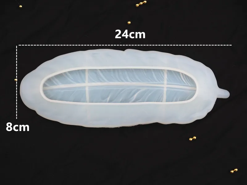 DIY перо силиконовая форма для подноса Кристалл эпоксидная смола зеркало блюдо