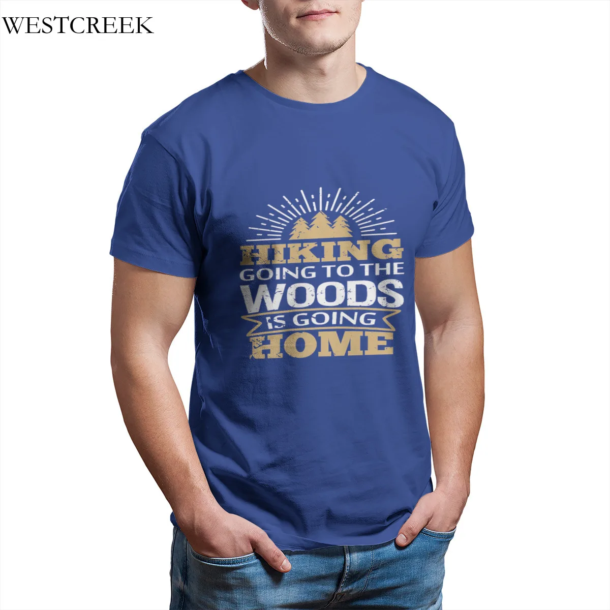 

Wholesale Men's T-Shirt Hiking Going To The Woods Lover T-Shirt Kawaii Top quality Cool Custom T-Shirt 32717