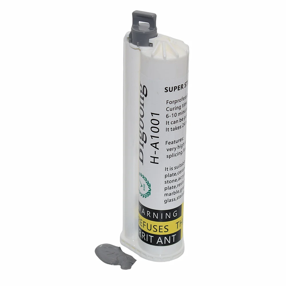 

Grey 10:1 Glue Adhesives 75ml AB Glues Two-Component Strong Adhesive for Manual Caulking Gun 75ml 10:1 AB Glue Gun Dispenser