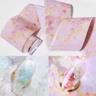 4*100 смрулон мраморная серия, фольга для ногтей, цветущая розовая синяя бумага, переводная наклейка для дизайна ногтей, искусственные наклейки, украшения