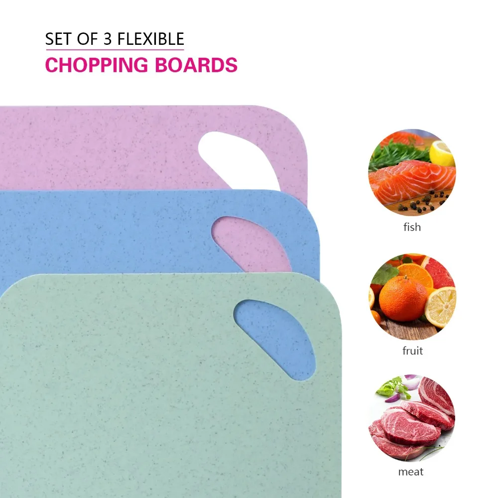 FISSMAN пшеничная соломенная разделочная доска Нескользящие пластиковые коврики