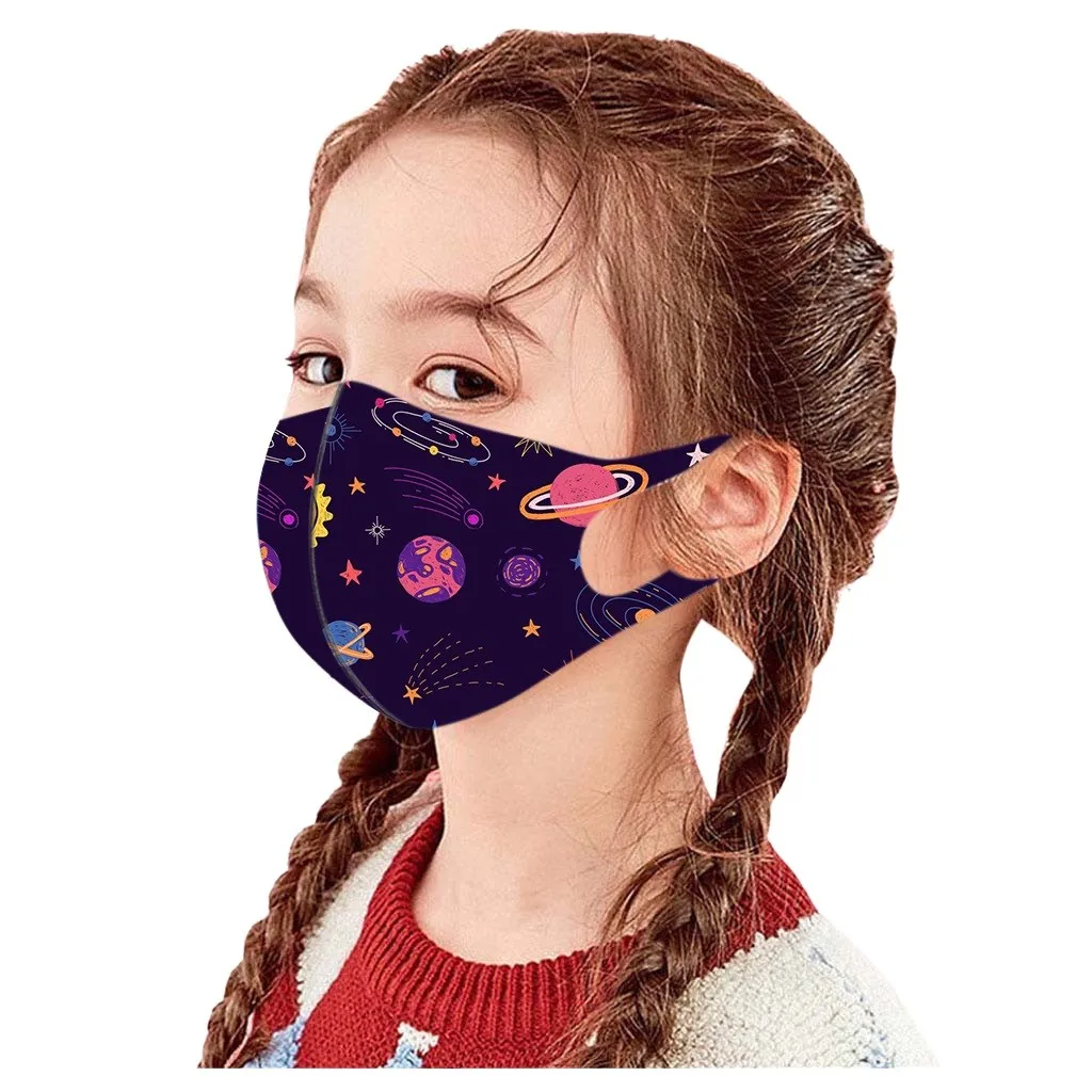 1pc Ice Silk Mask Kids Boys Grils Crazy Ocean World Skin-friendly Face Breathable Mouth Care Protect | Красота и здоровье