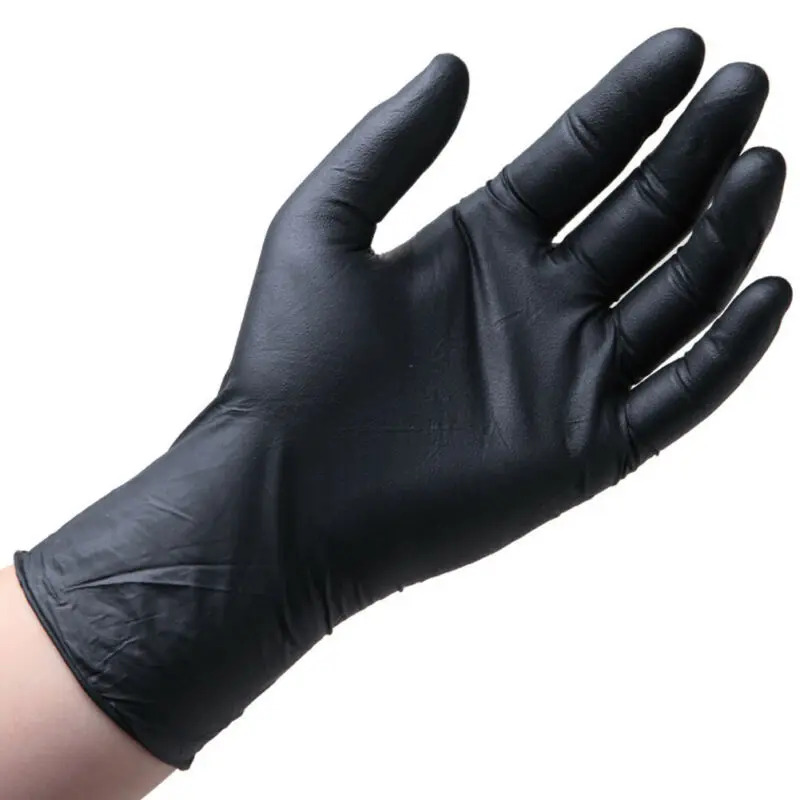 2020 New 100pcs Vinyl Disposable Long Gloves Powder &amp Latex Free Strong Black Food Nitrile gloves male | Аксессуары для одежды