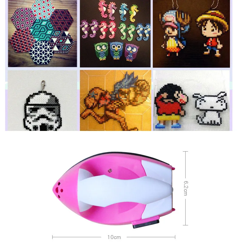 Pink Color Mini Iron Hot Fix Paper Handheld Electronic with Thermostat Bottom for Children DIY F0057 | Дом и сад