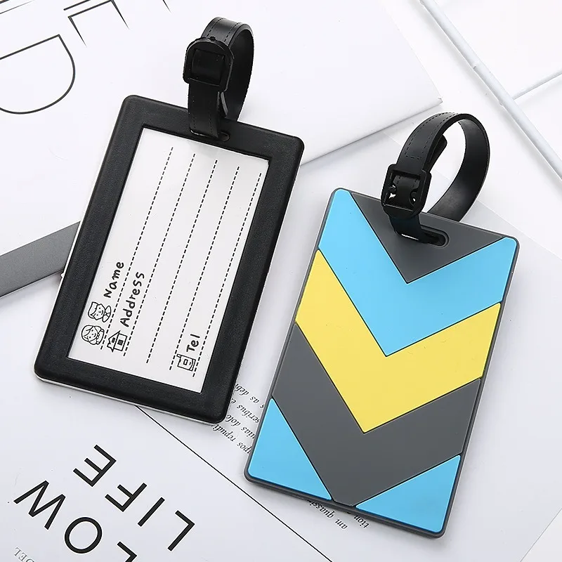 

1pc New Luggage&bags Accessories Cute Novelty Rubber Funky Travel ID Addres Holder Label Luggage Tags