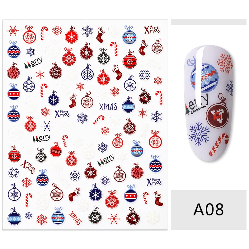 S08250 MEET ACROSS 12 видов стилей Charm 3D цветные наклейки для ногтей дизайн ювелирных изделий для ногтей слайдеры Советы Украшение для маникюра «сделай сам» - Цвет: S08250