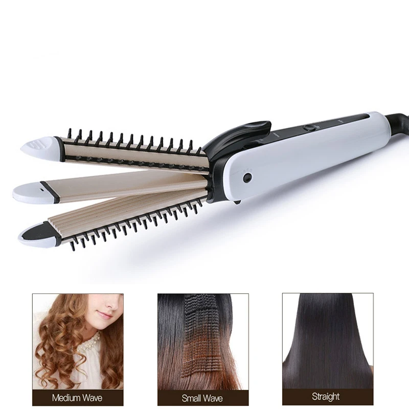 Многофункциональные щипцы для завивки волос 3 в 1 керамические выпрямители