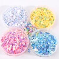2400pcs 4mm sun flower sequins for craft embossing plum sequin paillettes glitter for diy sewing accessories nail phone decor