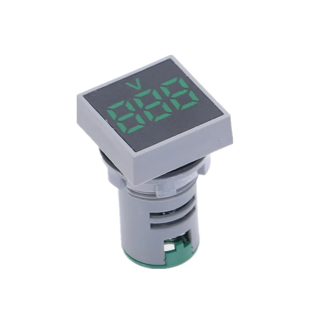 22MM AC 12-500V AD101-22VMS Voltmeter Square Panel LED Digital Voltage Meter Indicator Light LED Display Electric Components