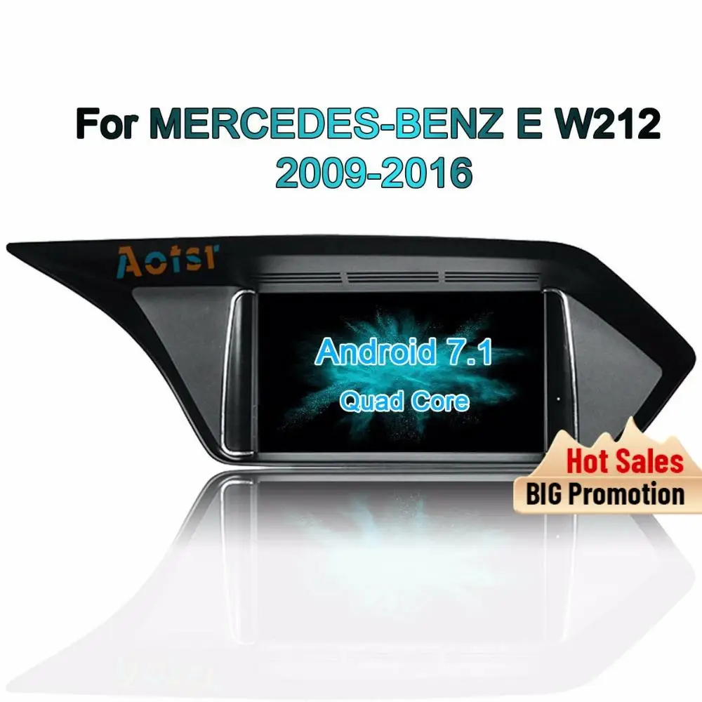 Android7.1 автомобильный Радио GPS навигация Мультимедиа Стерео для MERCEDES BENZ E W212 2009 2016