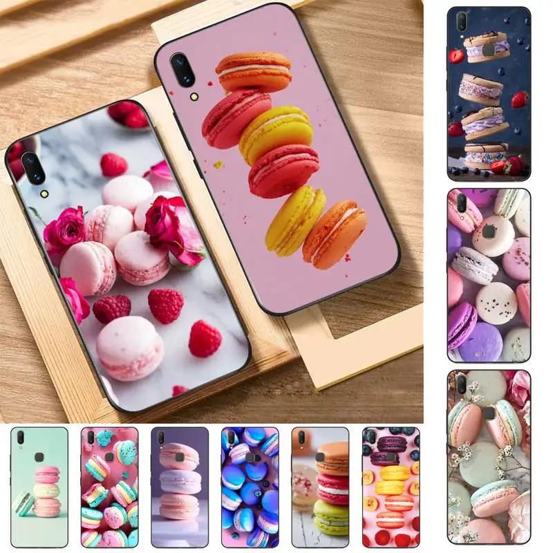

FHNBLJ Macaron Phone Case for Vivo Y91C Y11 17 19 17 67 81 Oppo A9 2020 Realme c3